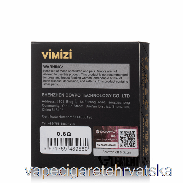 Vape Hrvatska Dovpo Vimizi Replacement Pods 0.6ohm Pods